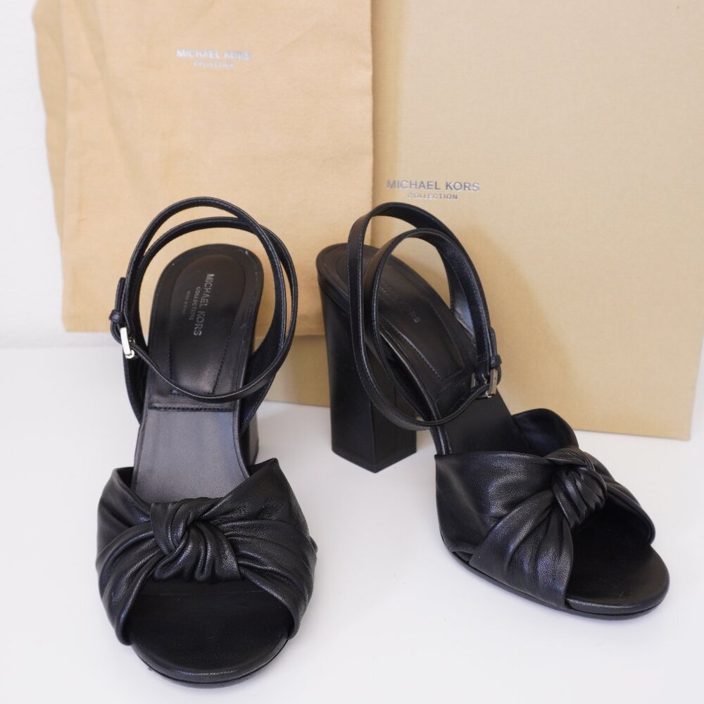 Michael Kors Collection Gabrielle Runway Leather Slingback Sandals